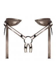 Бронзовый пояс для насадок Desirous Harness - Strap-on-me - купить с доставкой в Новокуйбышевске