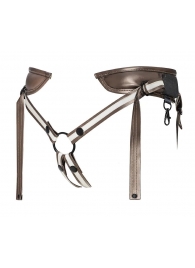 Бронзовый пояс для насадок Desirous Harness - Strap-on-me - купить с доставкой в Новокуйбышевске