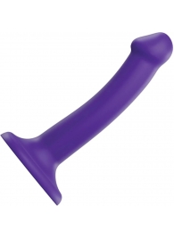 Фиолетовый фаллоимитатор-насадка Strap-On-Me Dildo Dual Density size S - 17 см. - Strap-on-me - купить с доставкой в Новокуйбышевске