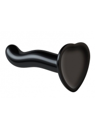 Черный фаллоимитатор-насадка Strap-On-Me P G spot Dildo size S - 16,4 см. - Strap-on-me - купить с доставкой в Новокуйбышевске