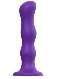 Фиолетовая насадка Strap-On-Me Dildo Geisha Balls size XL - Strap-on-me - купить с доставкой в Новокуйбышевске