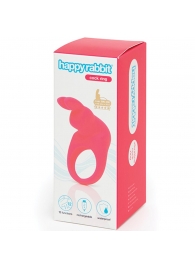 Розовое эрекционное виброкольцо Happy Rabbit Rechargeable Rabbit Cock Ring - Happy Rabbit - в Новокуйбышевске купить с доставкой