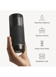 Черный мастурбатор с контролем всасывания Arcwave Pow Stroker - Arcwave - в Новокуйбышевске купить с доставкой