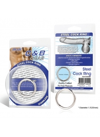 Стальное эрекционное кольцо STEEL COCK RING - 3.5 см. - BlueLine - в Новокуйбышевске купить с доставкой