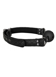 Черный кляп-шарик BALL GAG DIAMOND - Dream Toys - купить с доставкой в Новокуйбышевске