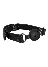 Черный кляп-шарик BALL GAG DIAMOND - Dream Toys - купить с доставкой в Новокуйбышевске