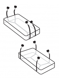 Фиксаторы для кровати WRAPAROUND MATTRESS RESTRAIN - Pipedream - купить с доставкой в Новокуйбышевске