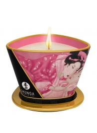 Массажная свеча Rose Petals с ароматом розы - 170 мл. - Shunga - купить с доставкой в Новокуйбышевске