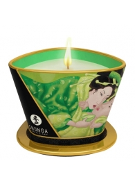Массажная свеча Exotic Green Tea с ароматом зелёного чая - 170 мл. - Shunga - купить с доставкой в Новокуйбышевске