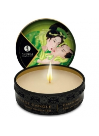 Массажная свеча Exotic Green Tea с ароматом зелёного чая - 30 мл. - Shunga - купить с доставкой в Новокуйбышевске