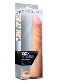 Телесная насадка на пенис Cock Xtender - 17,7 см. - Blush Novelties - в Новокуйбышевске купить с доставкой