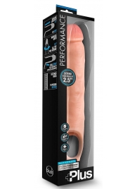 Телесная насадка-удлинитель 11.5 Inch Silicone Cock Sheath Penis Extender - 29,2 см. - Blush Novelties - в Новокуйбышевске купить с доставкой
