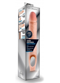 Телесная насадка на пенис 10 Inch Cock Sheath Extender - 25 см. - Blush Novelties - в Новокуйбышевске купить с доставкой