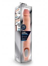 Телесная насадка на пенис 11.5 Inch Cock Sheath Penis Extender - 29,2 см. - Blush Novelties - в Новокуйбышевске купить с доставкой