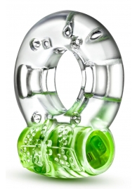Зеленое эрекционное виброкольцо Arouser Vibrating C-Ring - Blush Novelties - в Новокуйбышевске купить с доставкой