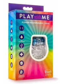 Фиолетовое эрекционное виброкольцо Pleaser Rechargeable C-Ring - Blush Novelties - в Новокуйбышевске купить с доставкой