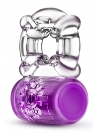 Фиолетовое эрекционное виброкольцо Pleaser Rechargeable C-Ring - Blush Novelties - в Новокуйбышевске купить с доставкой