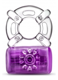 Фиолетовое эрекционное виброкольцо One Night Stand Vibrating C-Ring - Blush Novelties - в Новокуйбышевске купить с доставкой