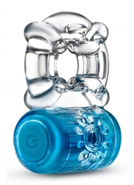 Синее эрекционное виброкольцо One Night Stand Vibrating C-Ring - Blush Novelties - в Новокуйбышевске купить с доставкой