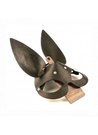 Черная гладкая маска  Зайка  с длинными ушками - Crazy Handmade - купить с доставкой в Новокуйбышевске