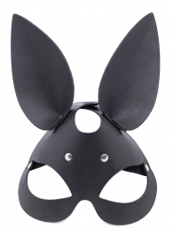 Черная гладкая маска  Зайка  с длинными ушками - Crazy Handmade - купить с доставкой в Новокуйбышевске