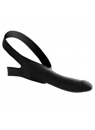 Черный кляп-страпон Masters Mini Face Fuck Strap-On - 14 см. - XR Brands - купить с доставкой в Новокуйбышевске