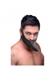 Черный кляп-страпон Masters Mini Face Fuck Strap-On - 14 см. - XR Brands - купить с доставкой в Новокуйбышевске