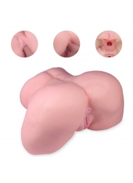 Реалистичный мастурбатор-полуторс с 2 рабочими отверстиями - S-HANDE - в Новокуйбышевске купить с доставкой