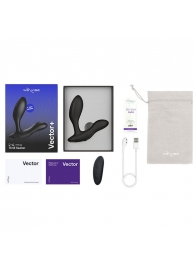 Черный анальный вибратор We-Vibe Vector+ - We-vibe - в Новокуйбышевске купить с доставкой