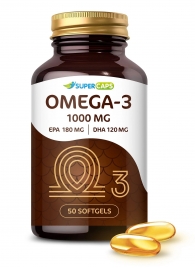 Пищевая добавка SuperCaps OMEGA-3 - 50 капсул (1000 мг) - SuperCaps - купить с доставкой в Новокуйбышевске