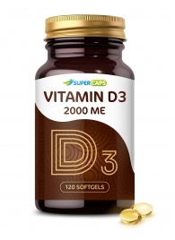 Пищевая добавка SuperCaps VITAMIN D3 2000 ME - 120 капсул - SuperCaps - купить с доставкой в Новокуйбышевске