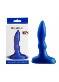 Синий анальный стимулятор Beginners p-spot massager - 11 см. - Lola Games - в Новокуйбышевске купить с доставкой