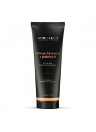 Массажный легкий крем WICKED Orange Blossom plus Patchouli - 120 мл. - Wicked - купить с доставкой в Новокуйбышевске