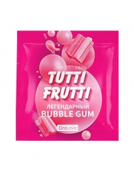 Пробник гель-смазки Tutti-frutti со вкусом бабл-гам - 4 гр. - Биоритм - купить с доставкой в Новокуйбышевске