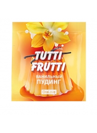 Пробник гель-смазки Tutti-frutti со вкусом ванильного пудинга - 4 гр. - Биоритм - купить с доставкой в Новокуйбышевске