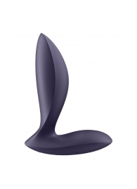 Фиолетовый анальный вибростимулятор Power Plug - Satisfyer - в Новокуйбышевске купить с доставкой