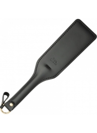 Черная кожаная шлепалка SitaBlack - 30 см. - Sitabella - купить с доставкой в Новокуйбышевске