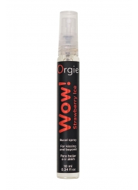 Оральный спрей ORGIE Wow! Strawberry Ice Blowjob Spray с охлаждающим и возбуждающим эффектом - 10 мл. - ORGIE - купить с доставкой в Новокуйбышевске