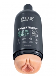 Телесный мастурбатор-вагина Shower Therapy Milk Me Honey - Pipedream - в Новокуйбышевске купить с доставкой
