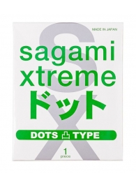 Презерватив Sagami Xtreme Type-E с точками - 1 шт. - Sagami - купить с доставкой в Новокуйбышевске