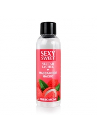 Массажное масло Sexy Sweet Nectar Lychee с феромонами и ароматом личи - 75 мл. - Биоритм - купить с доставкой в Новокуйбышевске