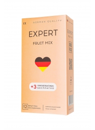 Ароматизированные презервативы EXPERT Fruit Mix - 12 шт.(+3 в подарок) - Expert - купить с доставкой в Новокуйбышевске