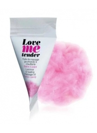 Съедобное согревающее массажное масло Love Me Tender Cotton Candy с ароматом сладкой ваты - 10 мл. - Love to Love - купить с доставкой в Новокуйбышевске