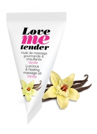 Съедобное согревающее массажное масло Love Me Tender Vanilla с ароматом ванили - 10 мл. - Love to Love - купить с доставкой в Новокуйбышевске