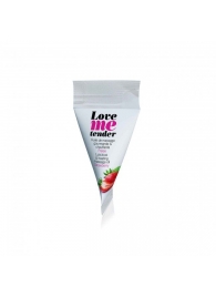 Съедобное согревающее массажное масло Love Me Tender Strawberry с ароматом клубники - 10 мл. - Love to Love - купить с доставкой в Новокуйбышевске