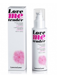 Съедобное согревающее массажное масло Love Me Tender Cotton Candy с ароматом сладкой ваты - 100 мл. - Love to Love - купить с доставкой в Новокуйбышевске