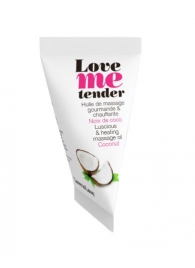 Съедобное согревающее массажное масло Love Me Tender Cocos с ароматом кокоса - 10 мл. - Love to Love - купить с доставкой в Новокуйбышевске