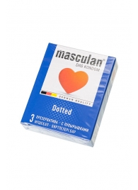 Презервативы с пупырышками Masculan Dotted - 3 шт. - Masculan - купить с доставкой в Новокуйбышевске