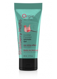 Съедобный интимный гель Orgie Lube Tube Cocktail Strawberry Mojito - 50 мл. - ORGIE - купить с доставкой в Новокуйбышевске