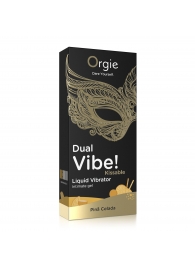 Съедобный гель Dual Vibe Pina Colada с эффектом вибрации и вкусом коктейля пина колада - 15 мл. - ORGIE - купить с доставкой в Новокуйбышевске